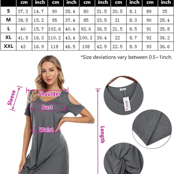 Missky Women’s Dress size XL, cold shoulder - Picture 10 of 11